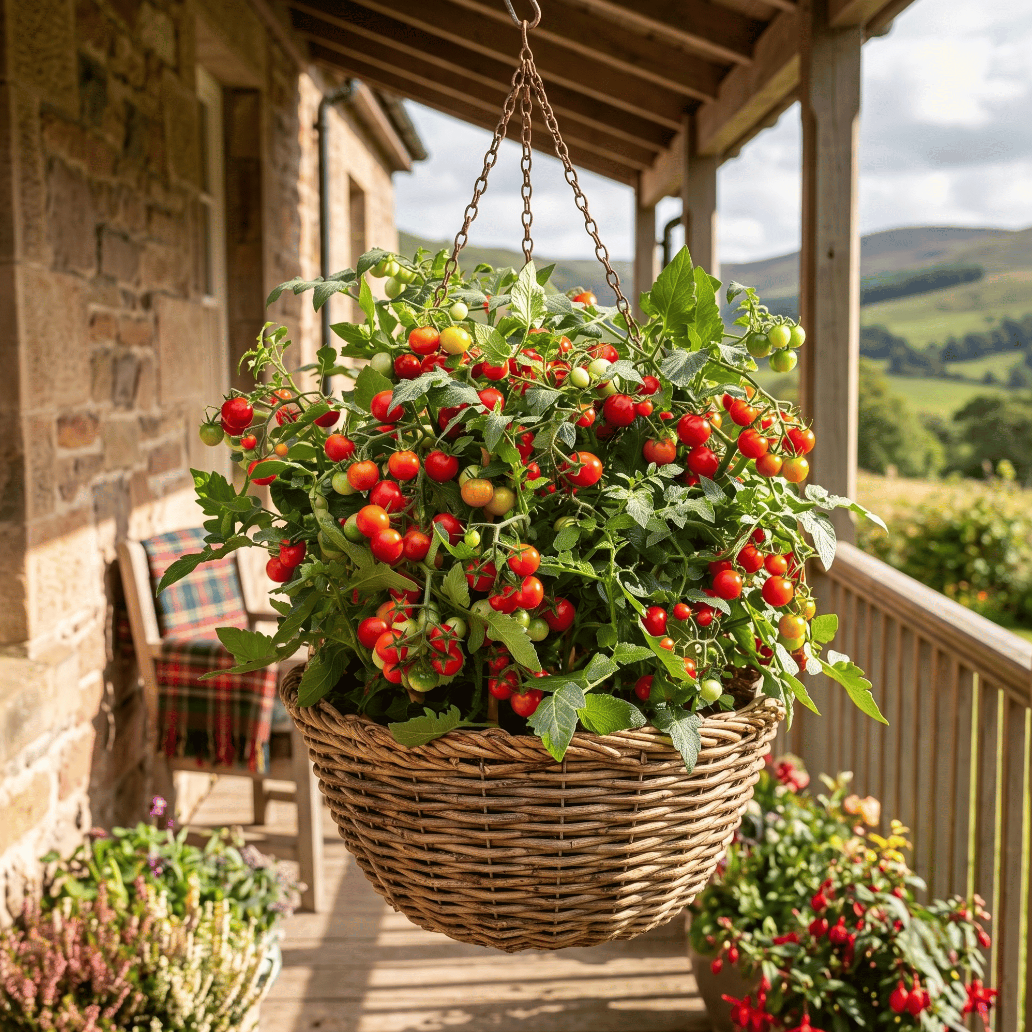 Tomato 'Tiny Temptations' F1 (Red) Dwarf Sweet Cherry Tomato Kit | The Big Veg